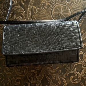 Genevieve Woven Leather Crossbody